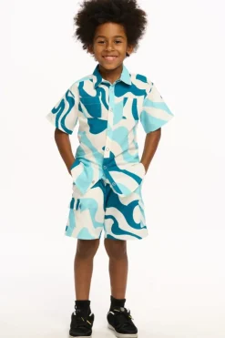 OXFORD SWIRL CARGO SHORTS