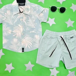 PARADISE BUTTON UP TOP