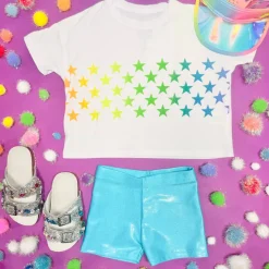 PASTEL GLITTER STARS TSHIRT