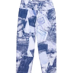 PATCH DENIM PRINT LEGGINGS