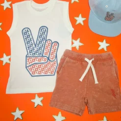 PEACE MUSCLE TANK TOP