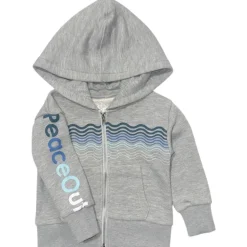 PEACE OUT ZIP UP HOODIE