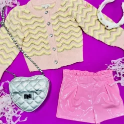 PLEATED PLEATHER SHORTS