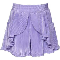 PLEATED RUFFLE SHORTS