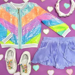 PLEATED RUFFLE SHORTS