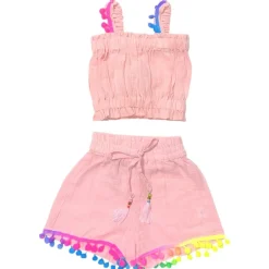 POM POM TANK TOP AND SHORTS SET