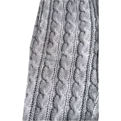 RAINBOW CABLE KNIT PRINT SWEATPANTS