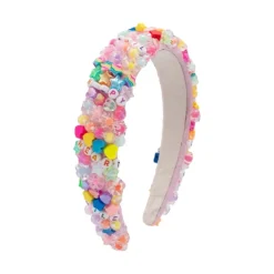 RAINBOW CHARM BEADED HEADBAND