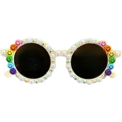 RAINBOW SMILEY FACE SUNGLASSES