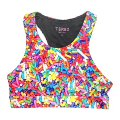 RAINBOW SPRINKLES SPORTS BRA