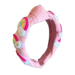 RAINBOW TERRY PATCHES HEADBAND