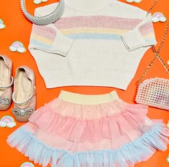 RAINBOW TULLE SKIRT