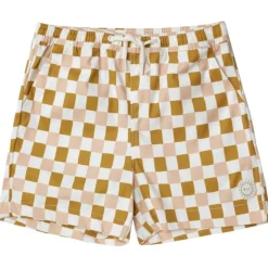 RETRO CHECK SWIM TRUNKS
