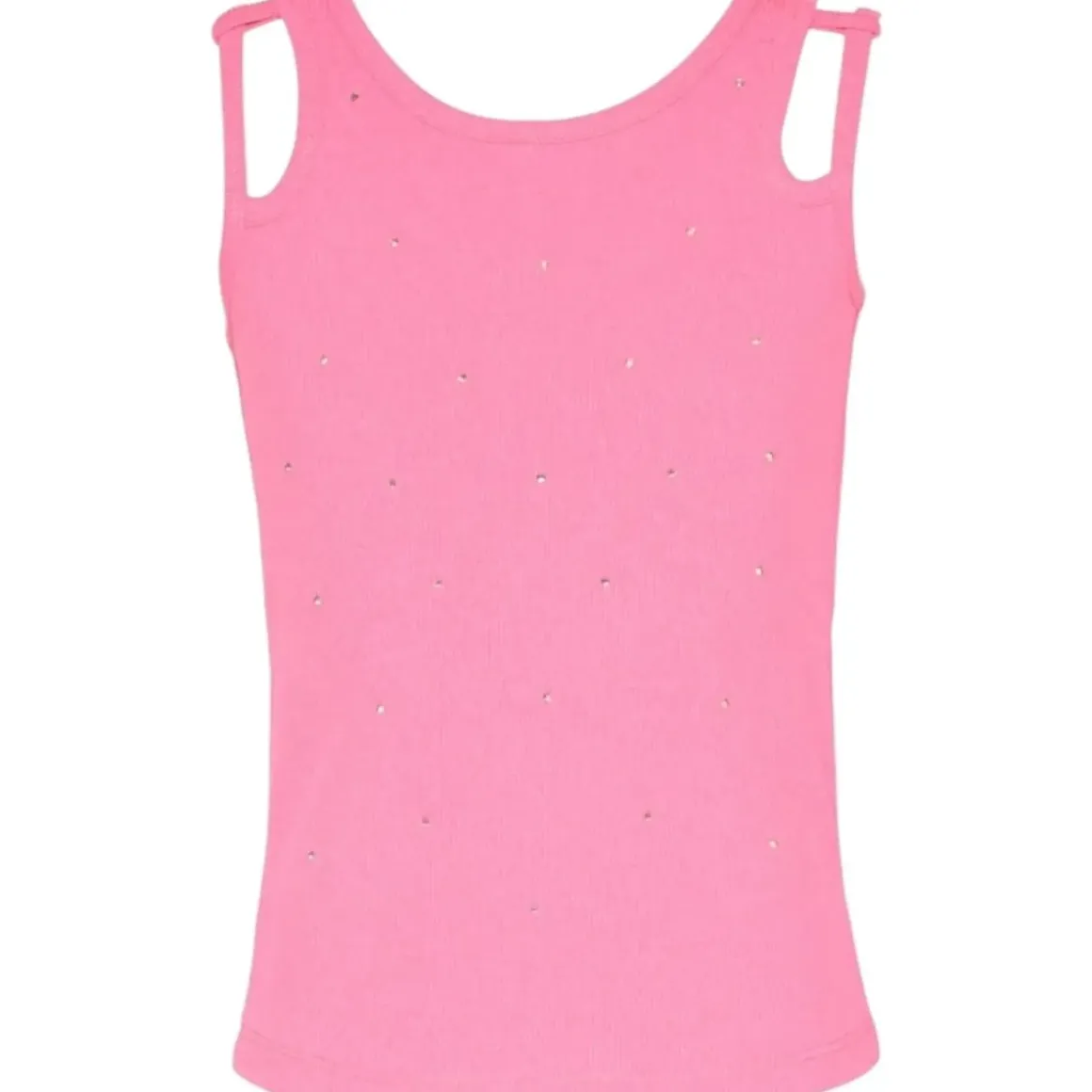 RHINESTONE DOUBLE STRAP TANK TOP