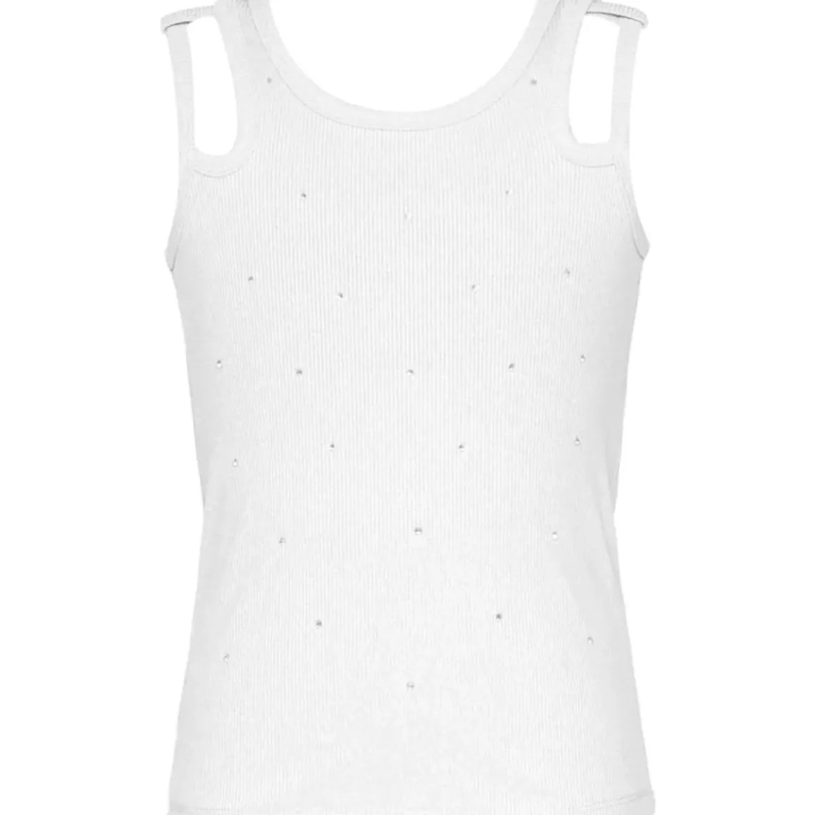 RHINESTONE DOUBLE STRAP TANK TOP