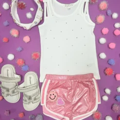 RHINESTONE DOUBLE STRAP TANK TOP