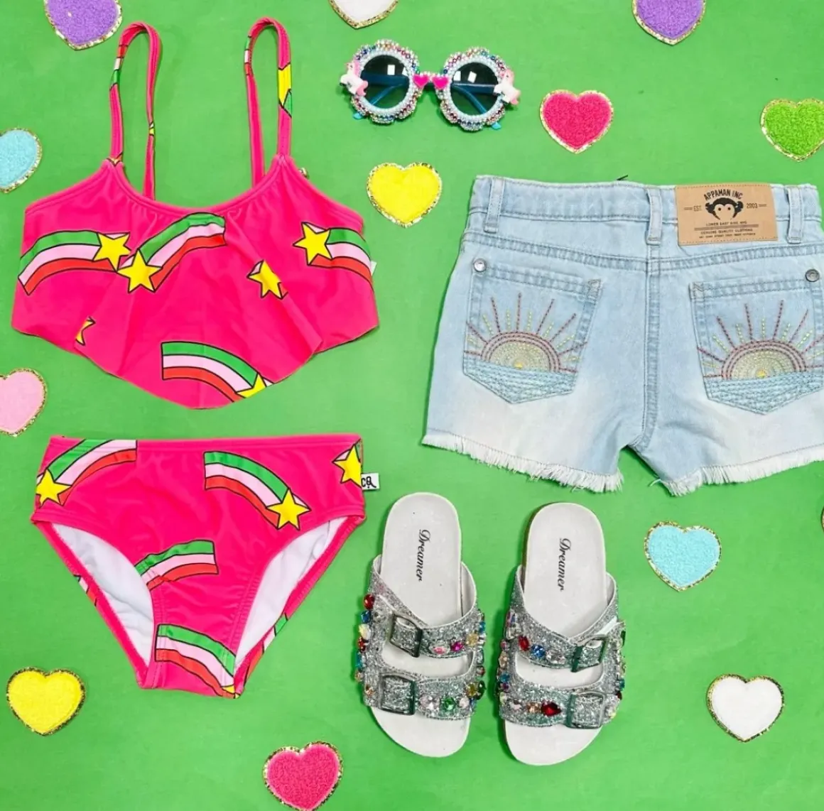 RHODES SUNSHINE DENIM SHORTS