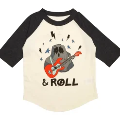 ROCK N ROLL GHOST LONG SLEEVE RAGLAN TSHIRT