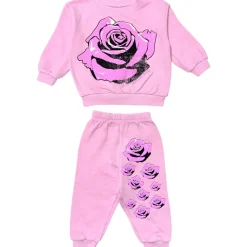 ROSE SWEATSHIRT AND SWEATPANTS SET
