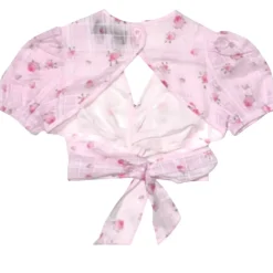 ROSEBUD PLAID JULIETTE TOP