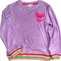 RUBY HEART TERRY SWEATSHIRT