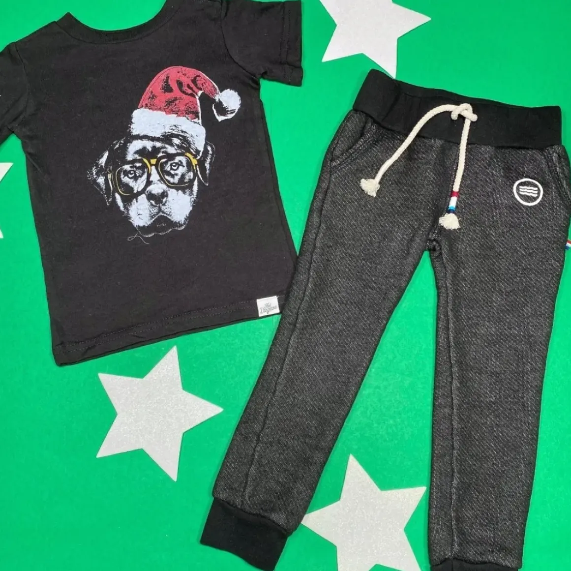 SANTA DOG TSHIRT