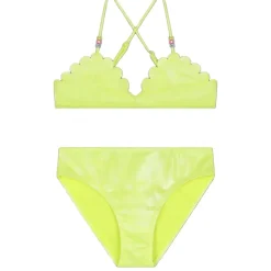 SCALLOPED BEADED TWO PIECE BIKINI