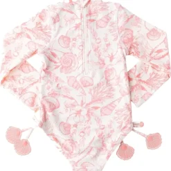 SEASIDE TOILE LONG SLEEVE ONE PIECE SWIMSUIT