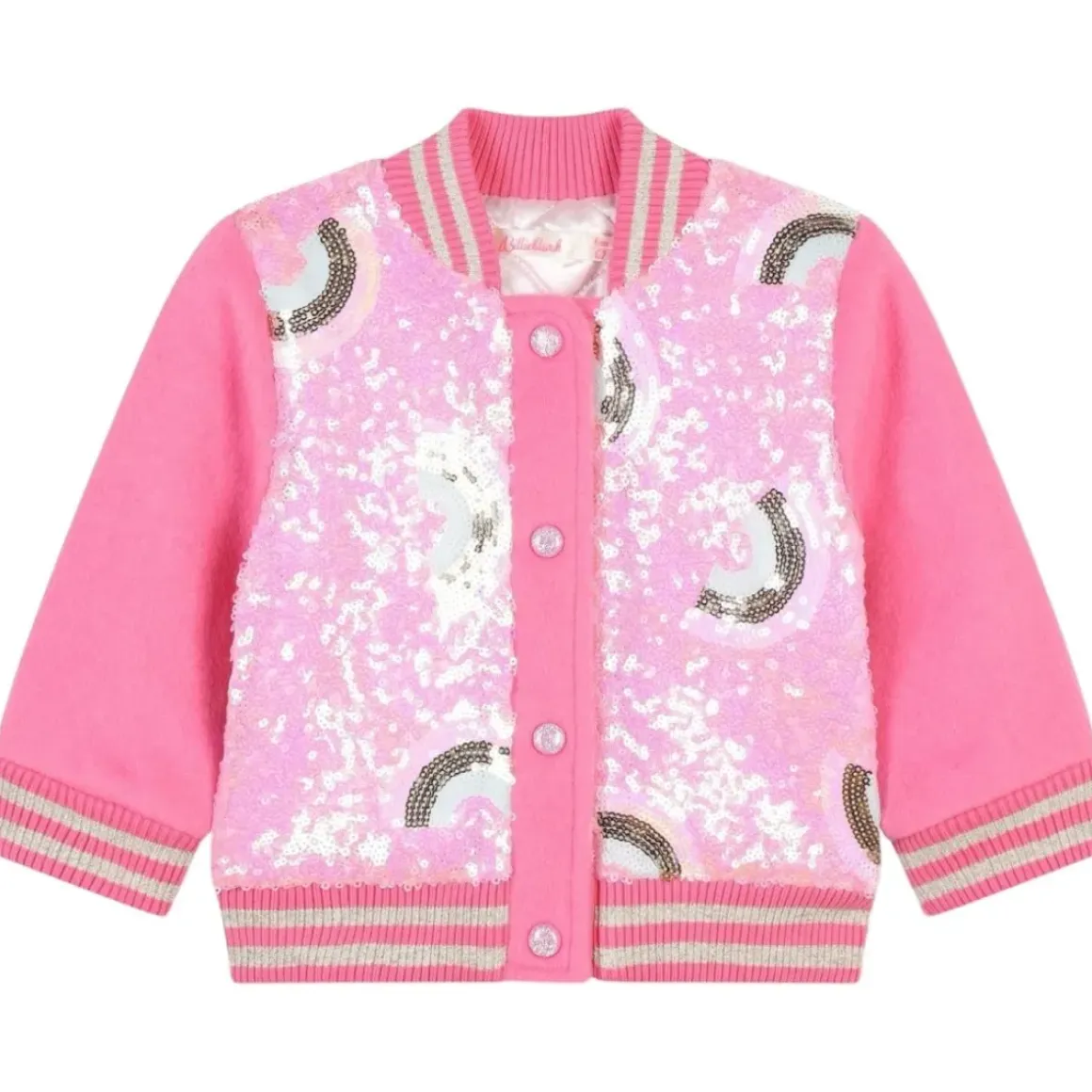 SEQUIN RAINBOW BOMBER JACKET