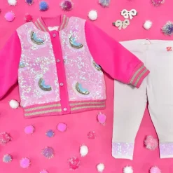 SEQUIN RAINBOW BOMBER JACKET