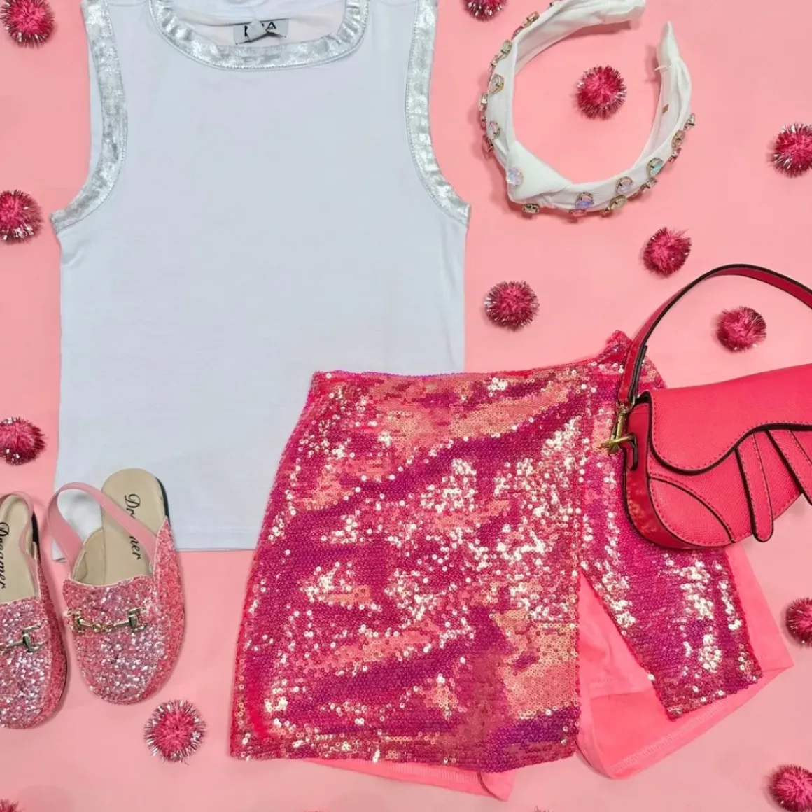 SEQUIN SKORT (SKIRT W/ SHORTS)