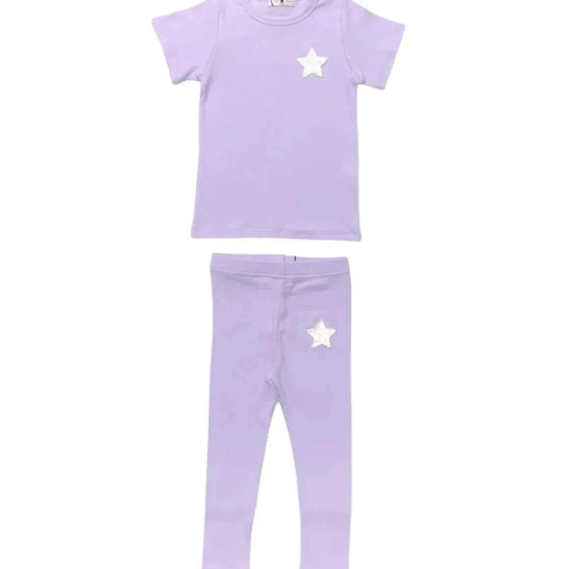 SEQUIN STAR TSHIRT AND LEGGINGS SET