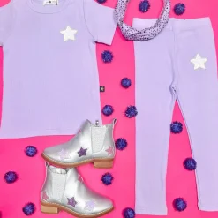 SEQUIN STAR TSHIRT AND LEGGINGS SET