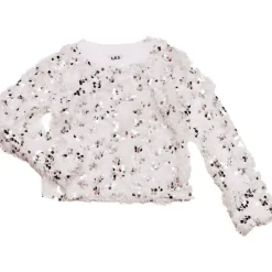 SEQUIN TEXTURED SWEATSHIRT
