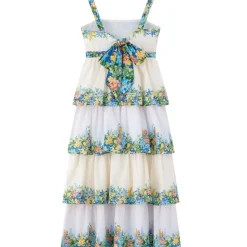 SERENITY EMBROIDERED FLORAL MAXI DRESS