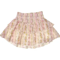 SHABBY FLORAL STRIPE BROOKE SKIRT
