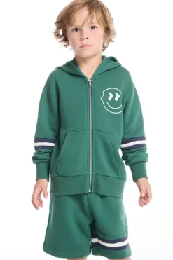 SMILEY DAZE ZIP UP HOODIE