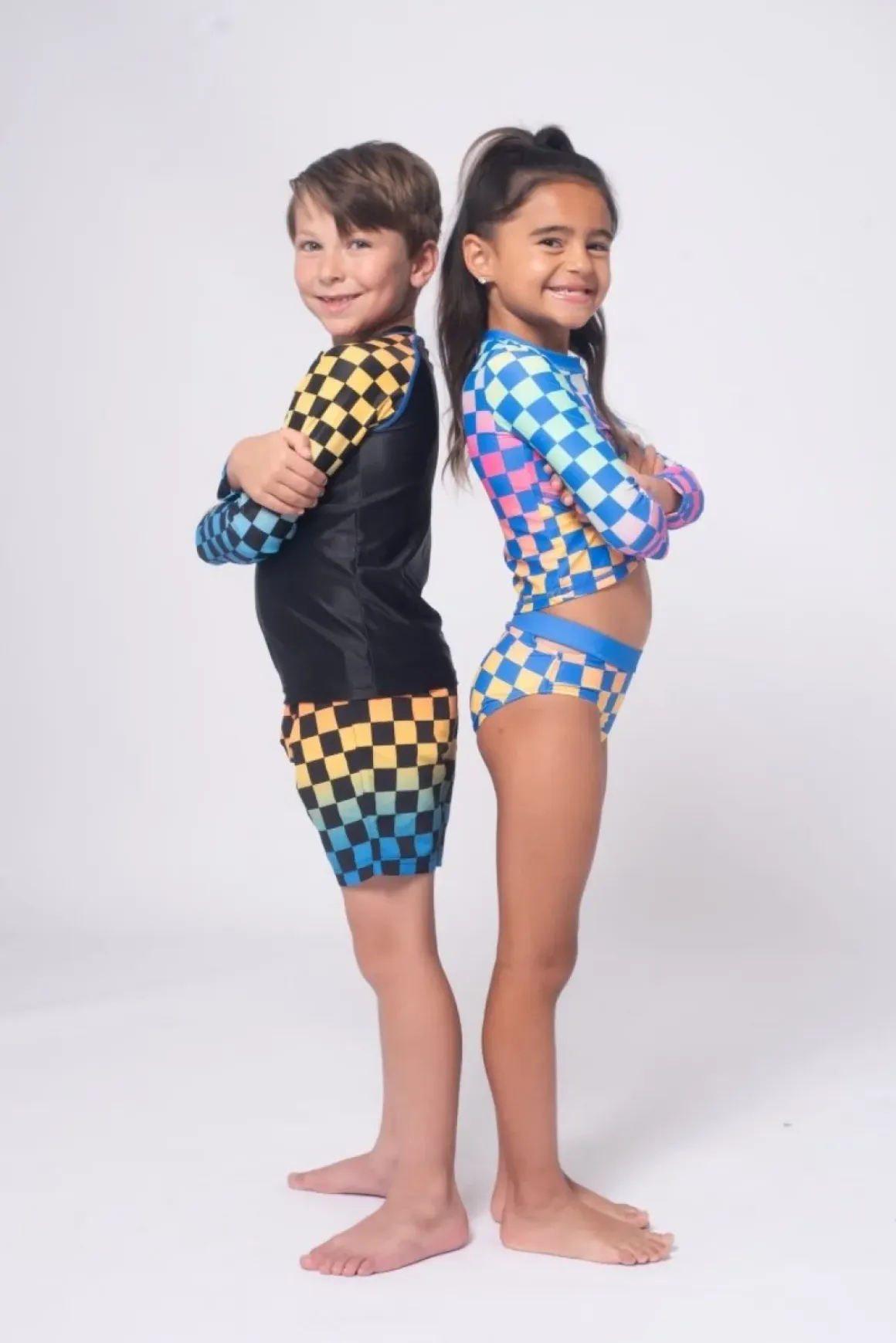 SMILEY FACE LONG SLEEVE RASH GUARD