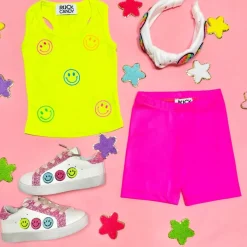 SMILEY FACE NEON TANK TOP