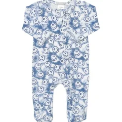 SMILEY FACE TIE DYE ZIP FOOTIE