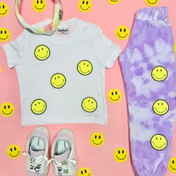 SMILEY TIE DYE SWEATPANTS