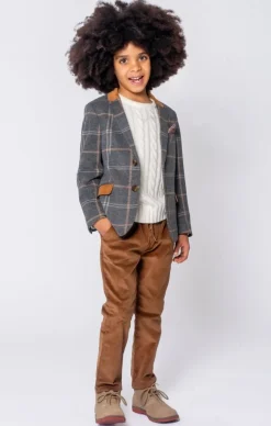 SMOKY WINDOWPANE CLUB JACKET