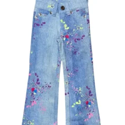 SPLATTER DENIM PANTS