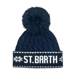 ST BARTH BRAIDED POM BEANIE