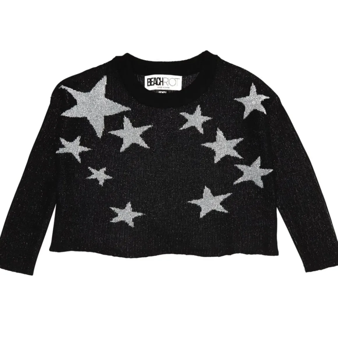 STARS SHIMMER METALLIC SWEATSHIRT