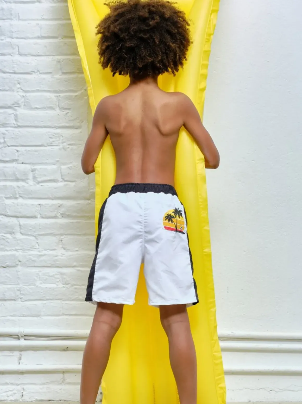 SUNSET PALMS SWIM TRUNKS