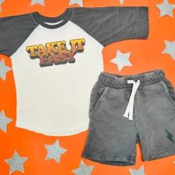 TAKE IT EASY RAGLAN TSHIRT