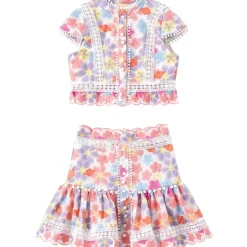 TALIA EMBROIDERED TOP AND SKIRT SET