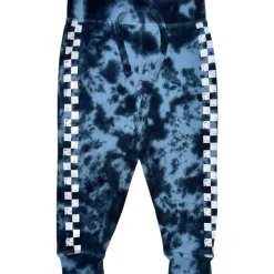 TIE DYE CHECKERED SWEATPANTS