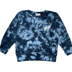 TIE DYE CHECKERED SWEATSHIRT